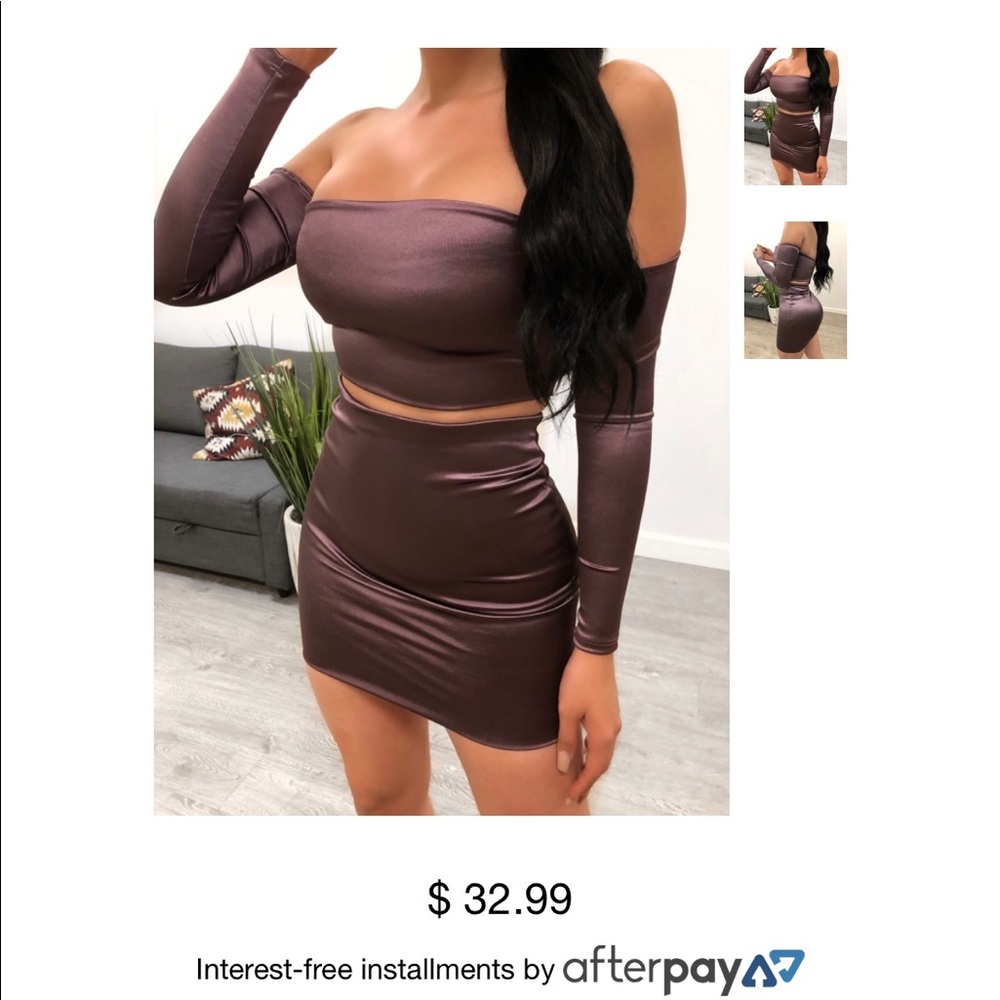 Sienna Satin 2 Piece set from Laura’s Boutique